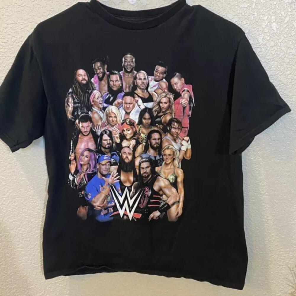 Wwe 2017 Boys T Black John Cena Wresting Nwt  Vtg Retro Shirt Tee